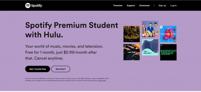 Spotify Student Premium